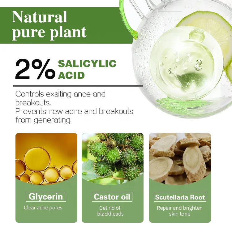 ailke wholesale best salycilic acid acne pimple face brightening anti-acne serum facial