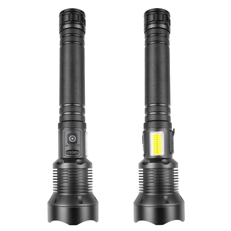 Rechargeable XHP70 Led Flashlight 10000 High Lumens Tactical Light Waterproof Zoomable 9 Mode Camping Emergencies Flashlights