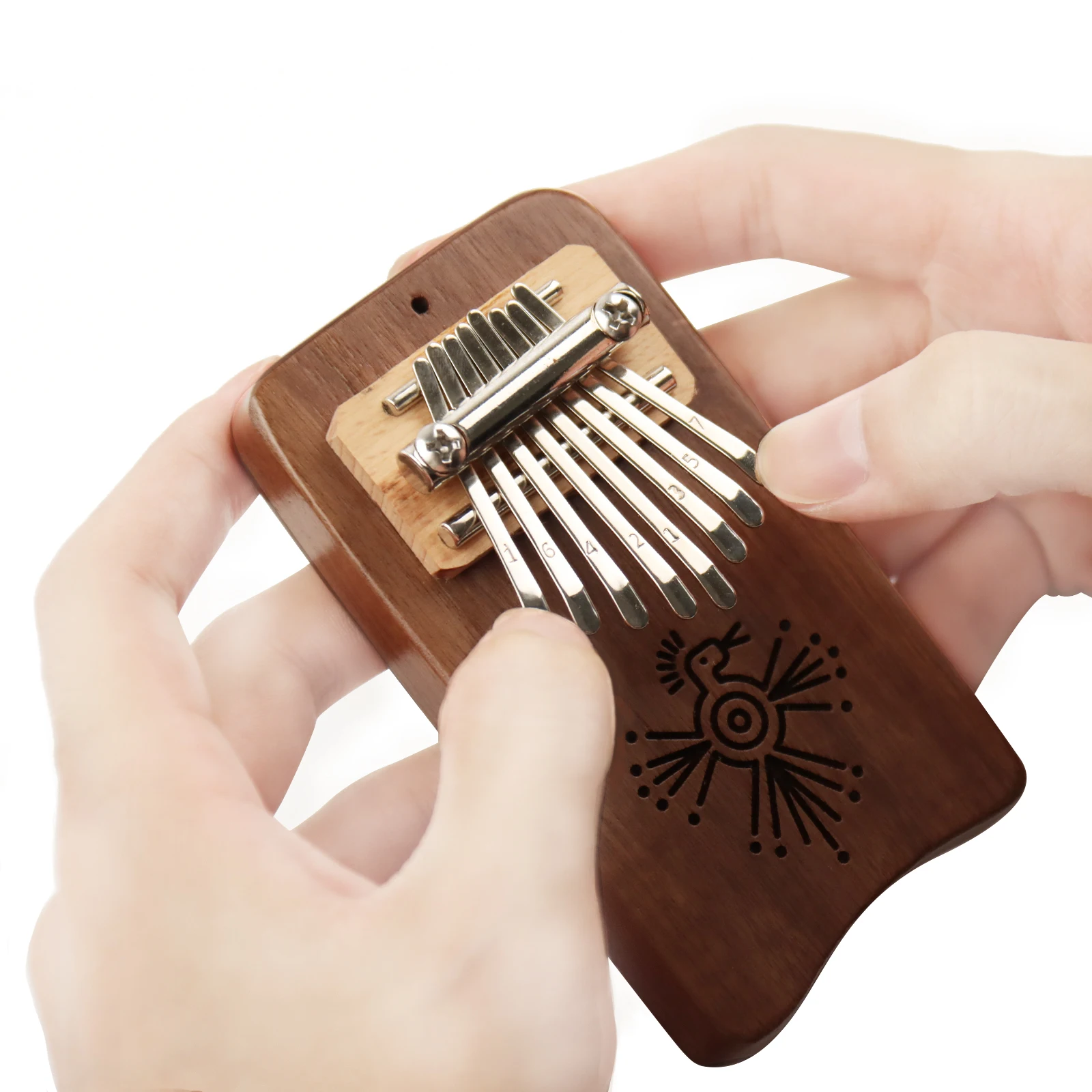 exquisite Finger Thumb Piano Marimba Musical good accessory Pendant Gif  Kalimba 8 Key