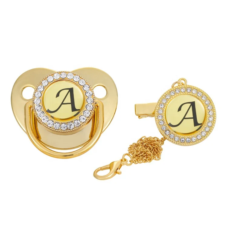  Custom personalized funny gold toddler baby bling