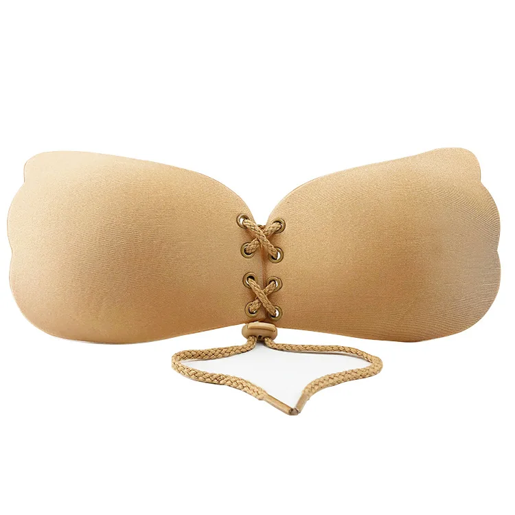 Factory direct supply lifting chest stickers wings Lala goddess underwear anti-slip latex silicone bra
