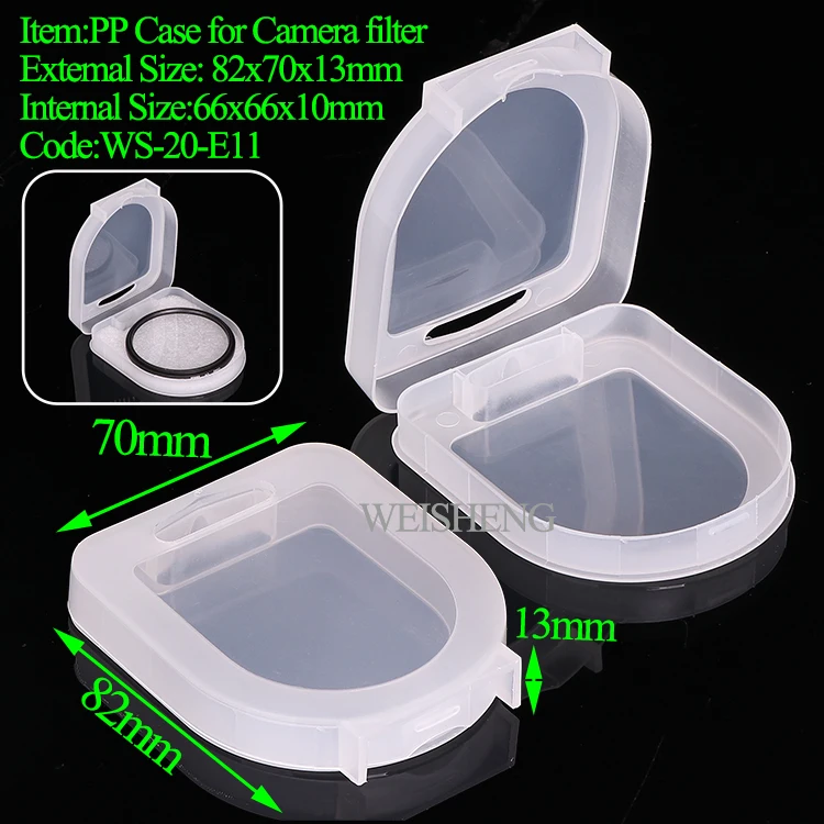 WEISHENG Plastic Filter Camera Box Wallet Holder Filter Storage Case Up to 95mm Camera Filter Container For SONY Fujifilm