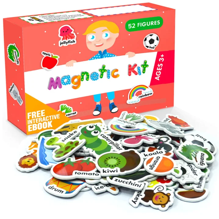 Educational Magnetic Toys Cartoon Fridge Magnet for Preschool Learning Activities