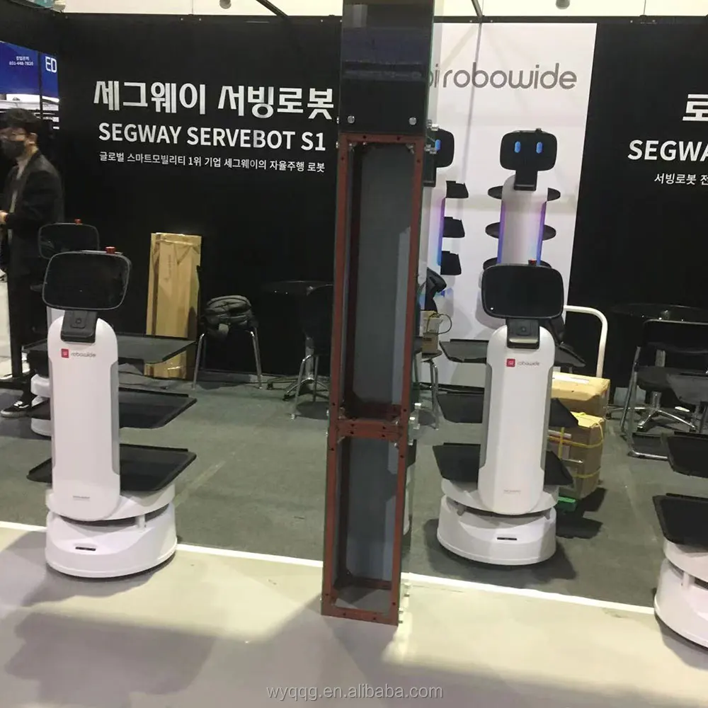 human driverless robot/car delivery robot/robot for delivery Humanoid robot restaurant waiter service delivery