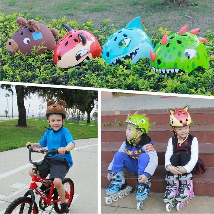 High quality Wholesale light weight kids baby sports bicycle helmet animal Shark helmet