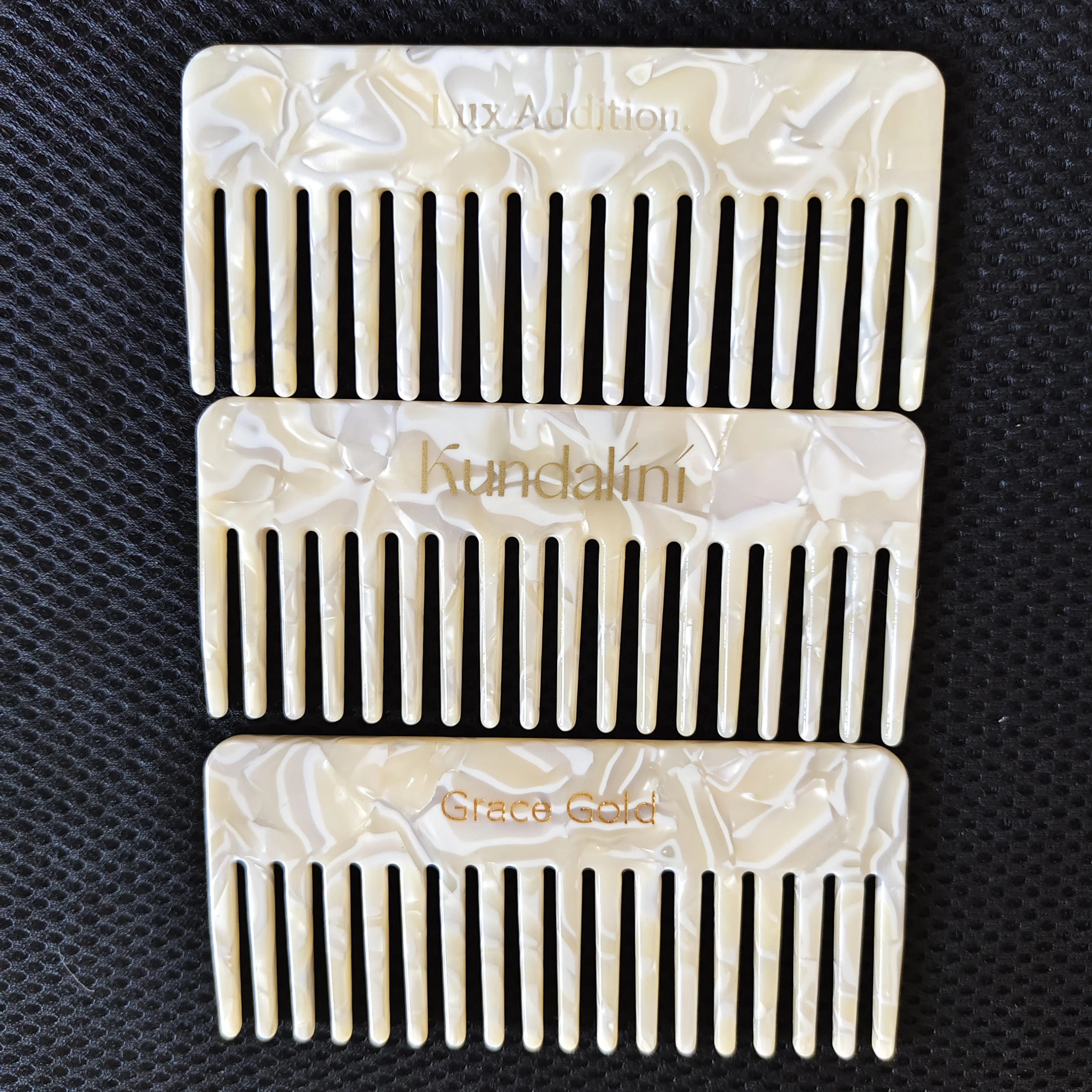 BSCI & GRS Factory Wholesale Massage Barber Custom Logo Acetate Hair Comb For Women Girls