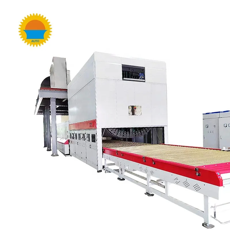 Hot sale curved fireproof glass soft shaft convection tempering furnace