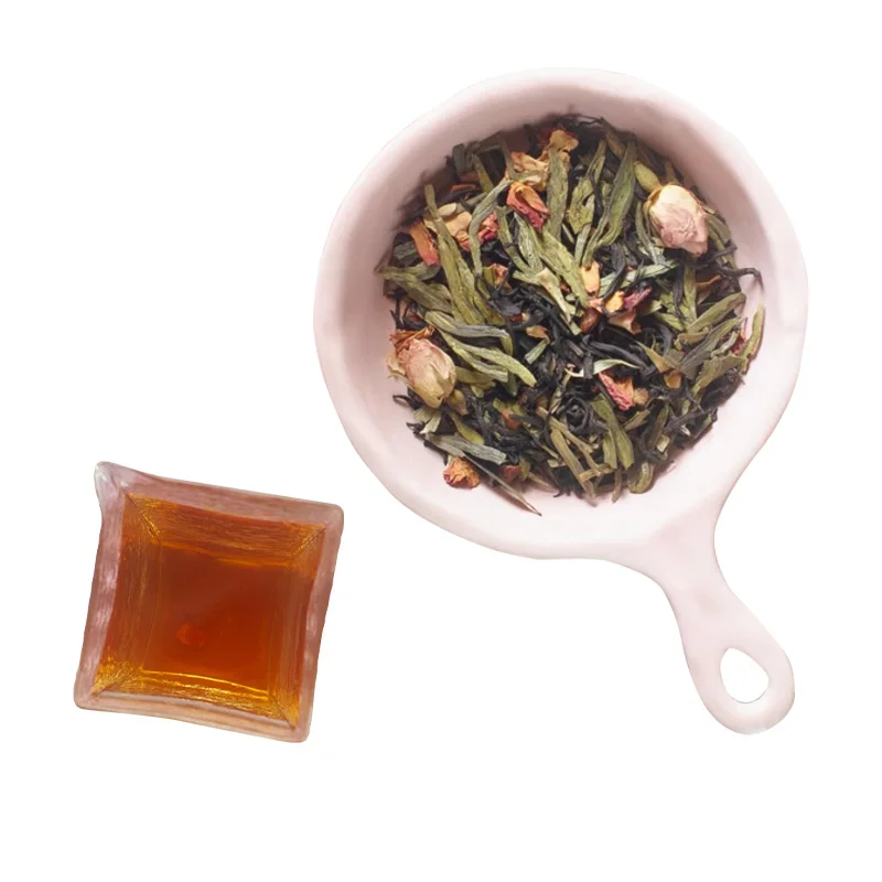 OEM  Floral fragrance wholesale of Chinese rose strawberry black tea green tea blended with fruit flavored tea  Detox