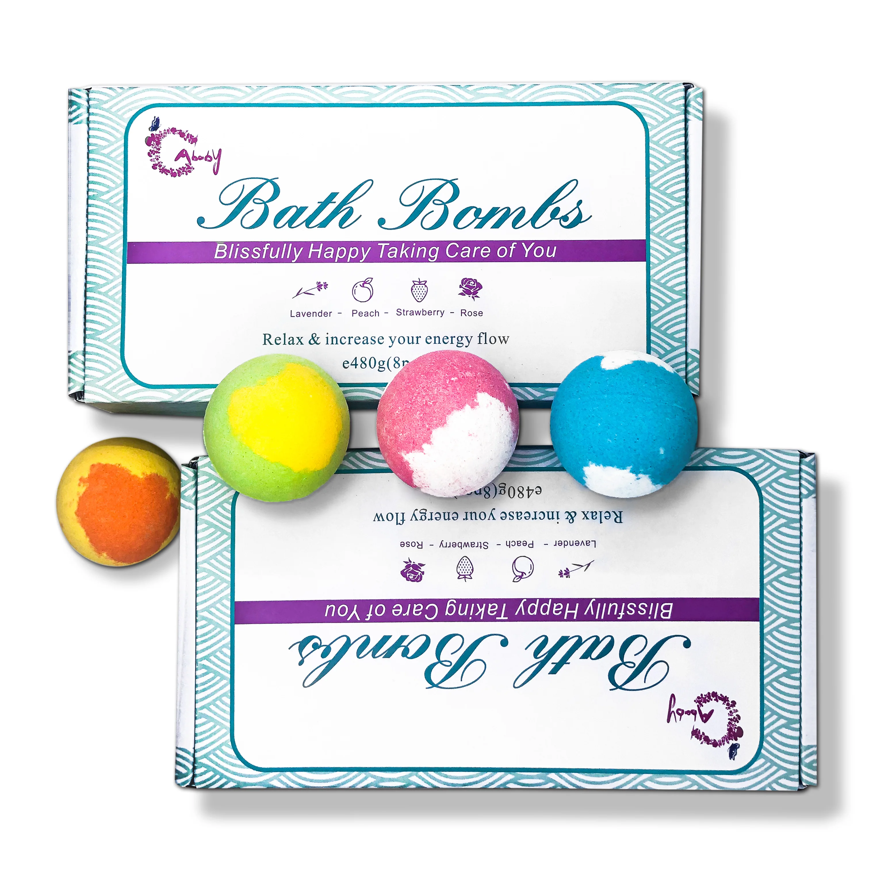 Essential oil Ready to ship 60g Bath Bomb Colorful Round Shape Rich Bubble Birthday Valentines Christmas Gifts for Women