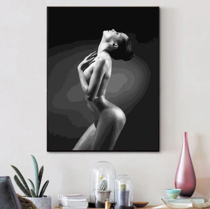 
Paints By Numbers nude woman 50cmx40cm Pictures Oil Painting By Numbers Set Gift Coloring By Numbers Canvas Wall Set 