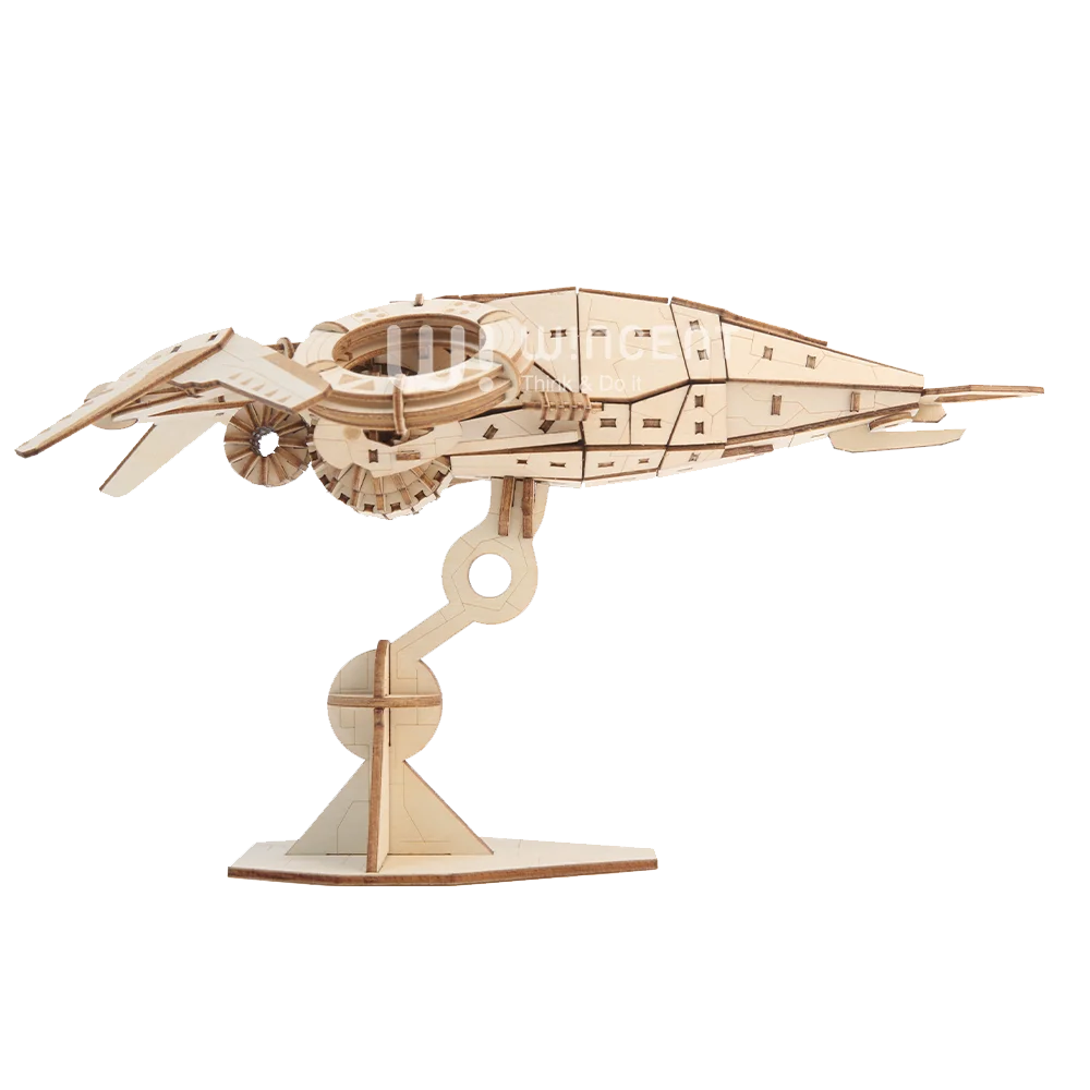 3D Starship model Puzzle Laser Cut Wood Puzzle Dongguan Manufacturer Original Home Decor Unisex Wood Car Wooden Truck