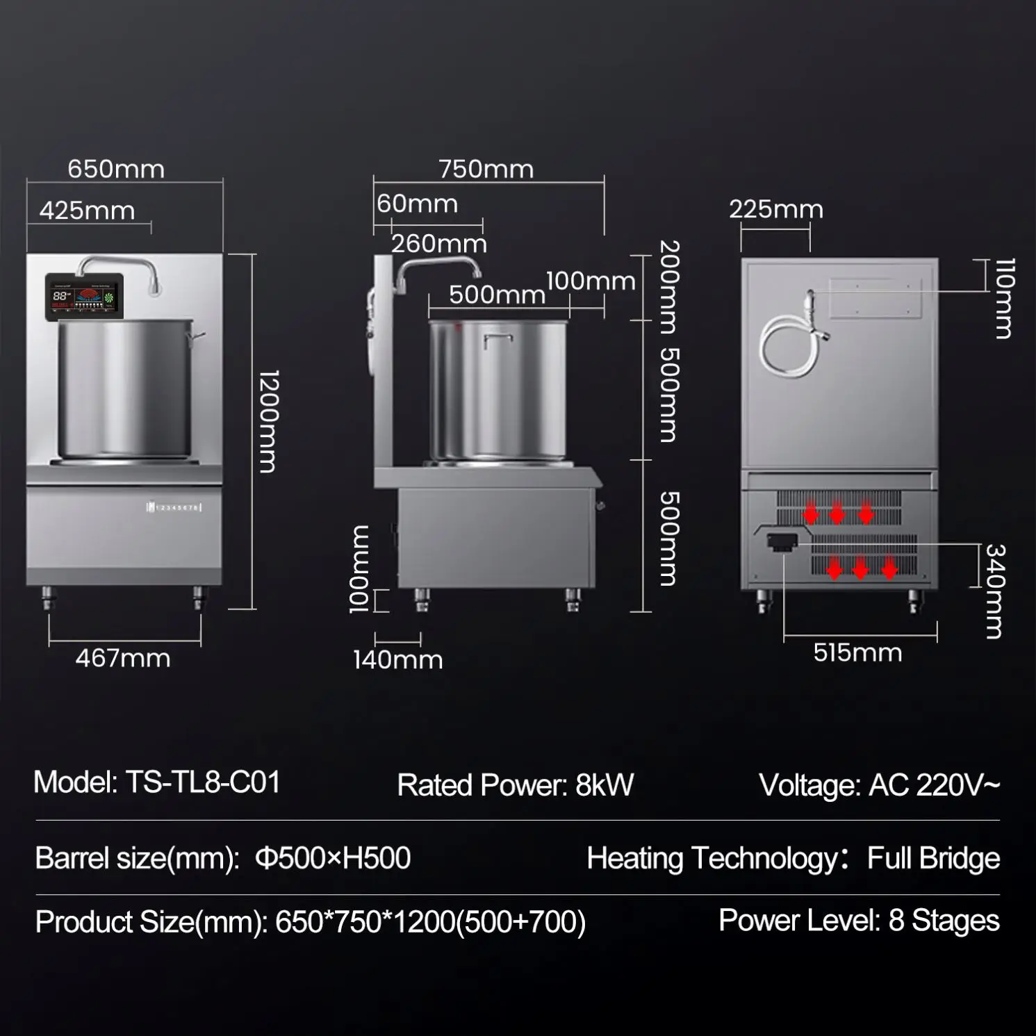 1/6 Commercial Industrial Chinese Gas Propane Wok Burner Gas Stove 2 Burner Gas Wok Range Cooker