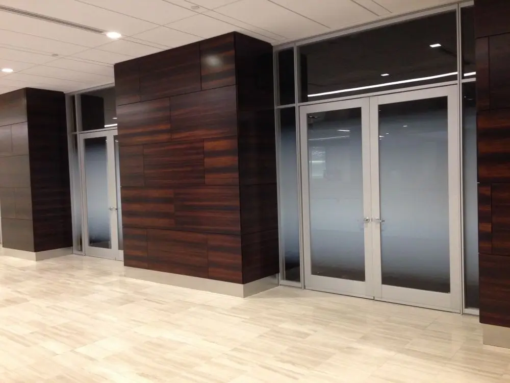 LF19DFG Dual Feather Gradient Close Up Office Glass Privacy Film living room bathroom decorative office film