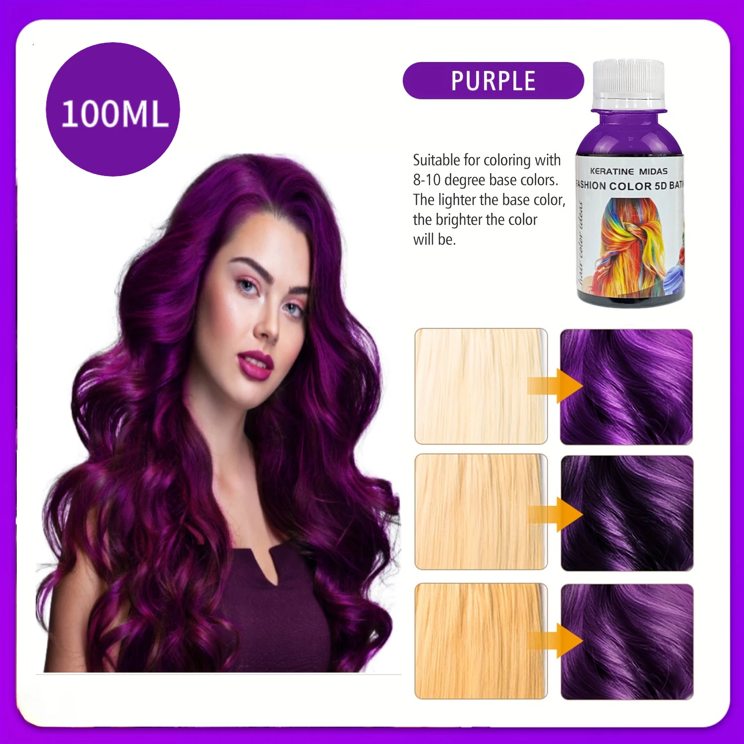 OEM wholesale no ammonia hair color dye no peroxide hair manicure use on