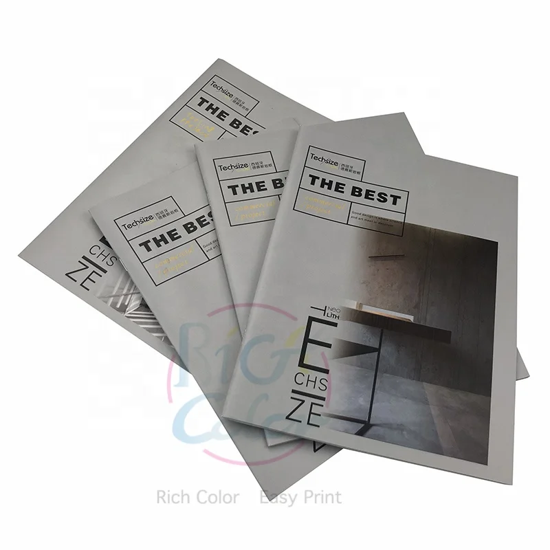 High Quality Customized Design Personalized Perfect Binding Softcover Booklet Brochures Catalogue Magazine Book Printing