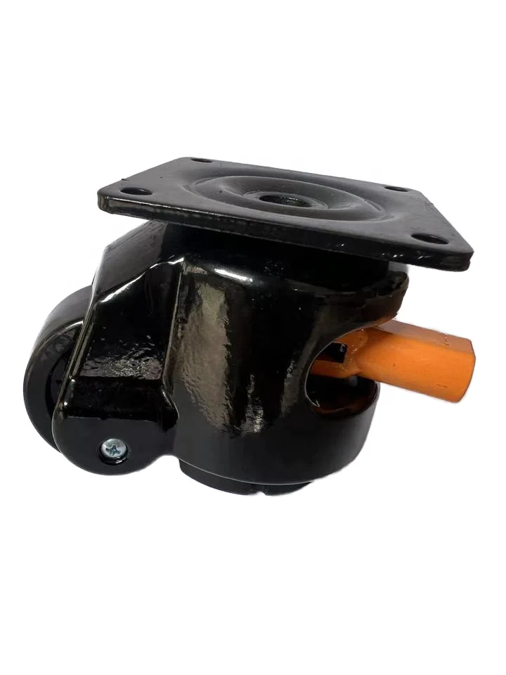 Leveling Casters Heavy Duty Retractable Castor Wheels with Adjustment handle
