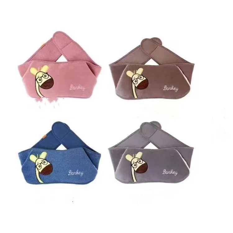 Portable hot water bottle belt Hot Water Bag With Warm Plush Waist Cover Belt Cute Animal Hand Warmer Belt