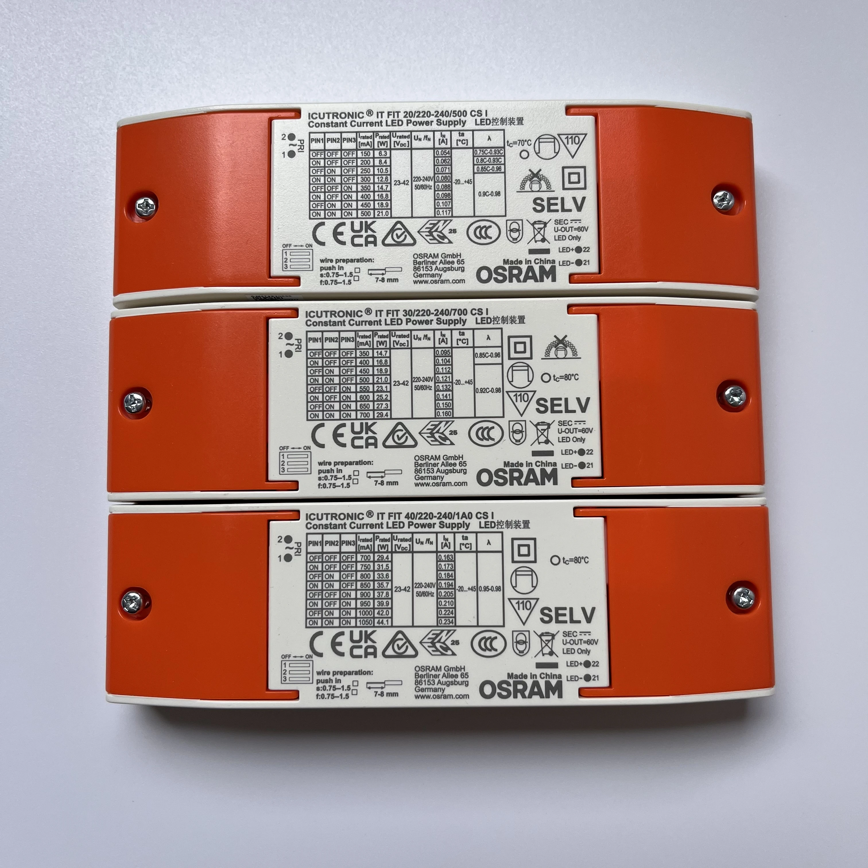Оригинальный привод Osram он подходит 30/220-240/700 CS I 23V-42V с несколькими токами постоянного тока светодиодный драйвер