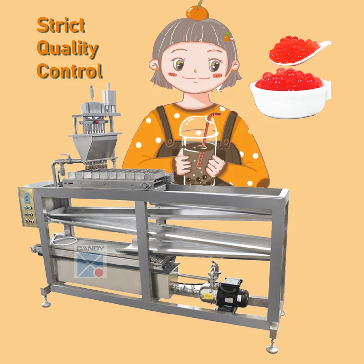 Small automatic popping boba machine maker boba machine strawberry popping boba pearls making machine