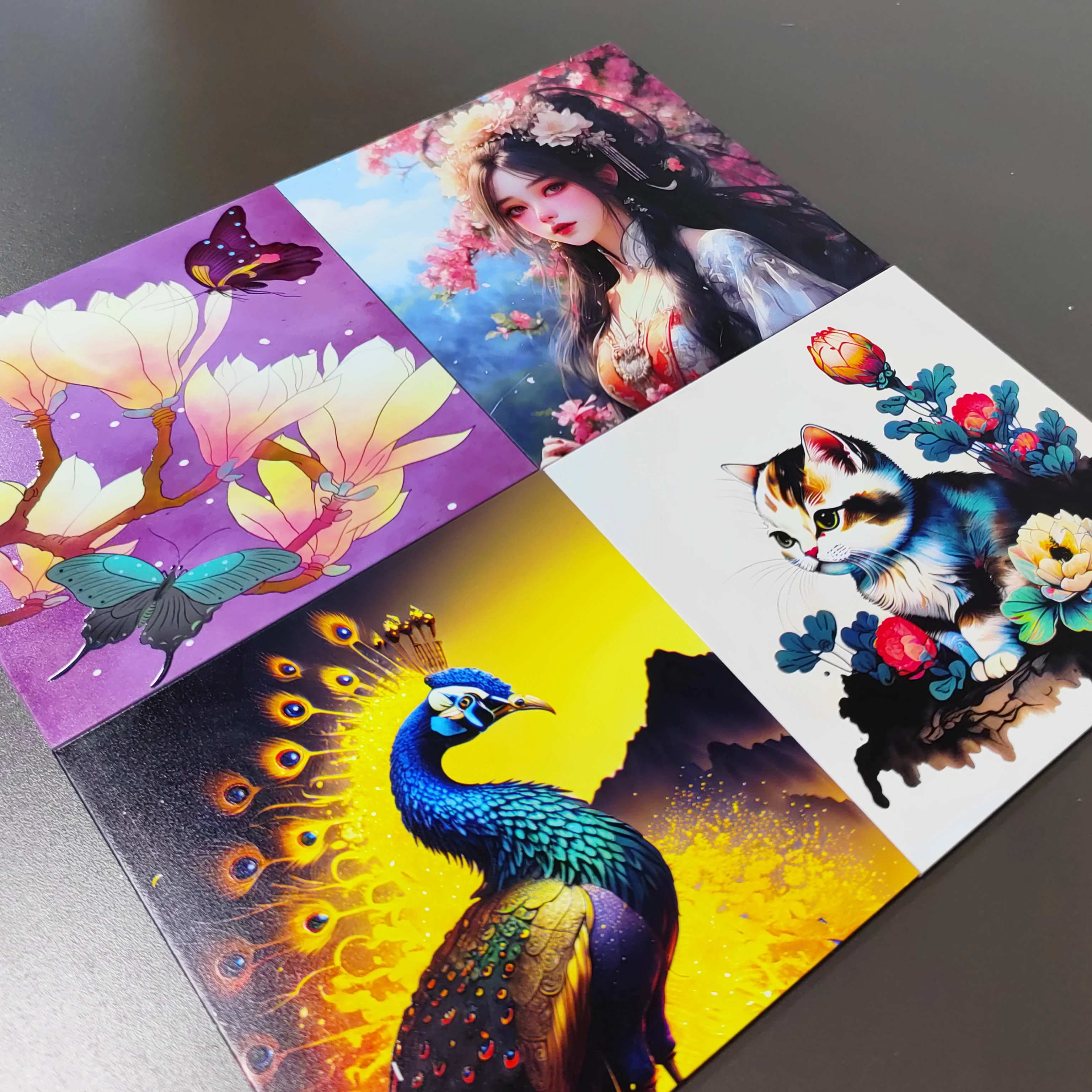 A4 UV Flatbed Printer Automatic Flatbed Phone Case Military Card Personalized Printing XP600/TX800 1pc Head Print Dimension