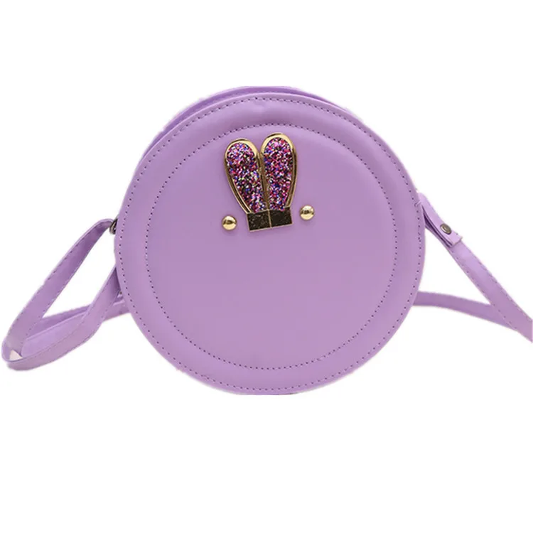 
Wholesale Korean style fashion small round bag candy color with rabbit ears shoulder lady bags H 