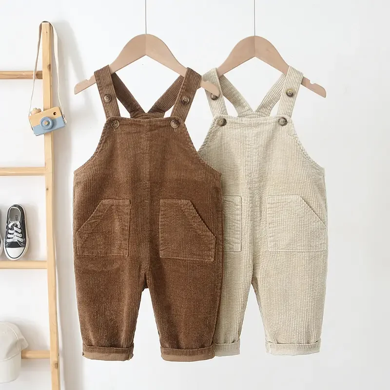 High Quality Baby Jumpsuit Clothes Boys Girls Kid Overalls Corduroy Cotton Baby Boys Rompers