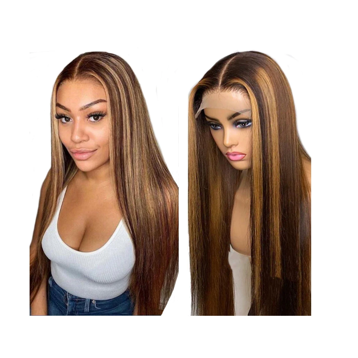 Addictive Silk Base Hd Brazilian Human Hair Lace Wigs Topper