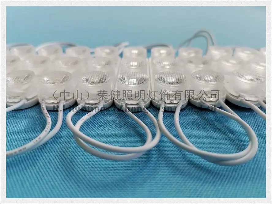 Входной светодиодный световой модуль AC110V / AC220V 62 мм * 18 SMD 3030 3 LED 2 Вт IP65 водонепроницаемый с объективом для рекламных осветительных коробок