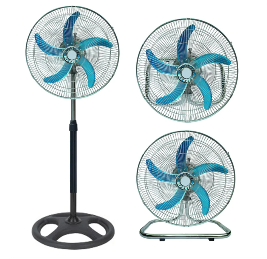 Motor Floor Fan 18' 3 in 1 Industrial Fan Pedestal Fan with Remote Control
