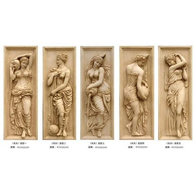 Indoor Decoration Marble Life Size Modern Naked Lady Statue Relief Wall Sculpture
