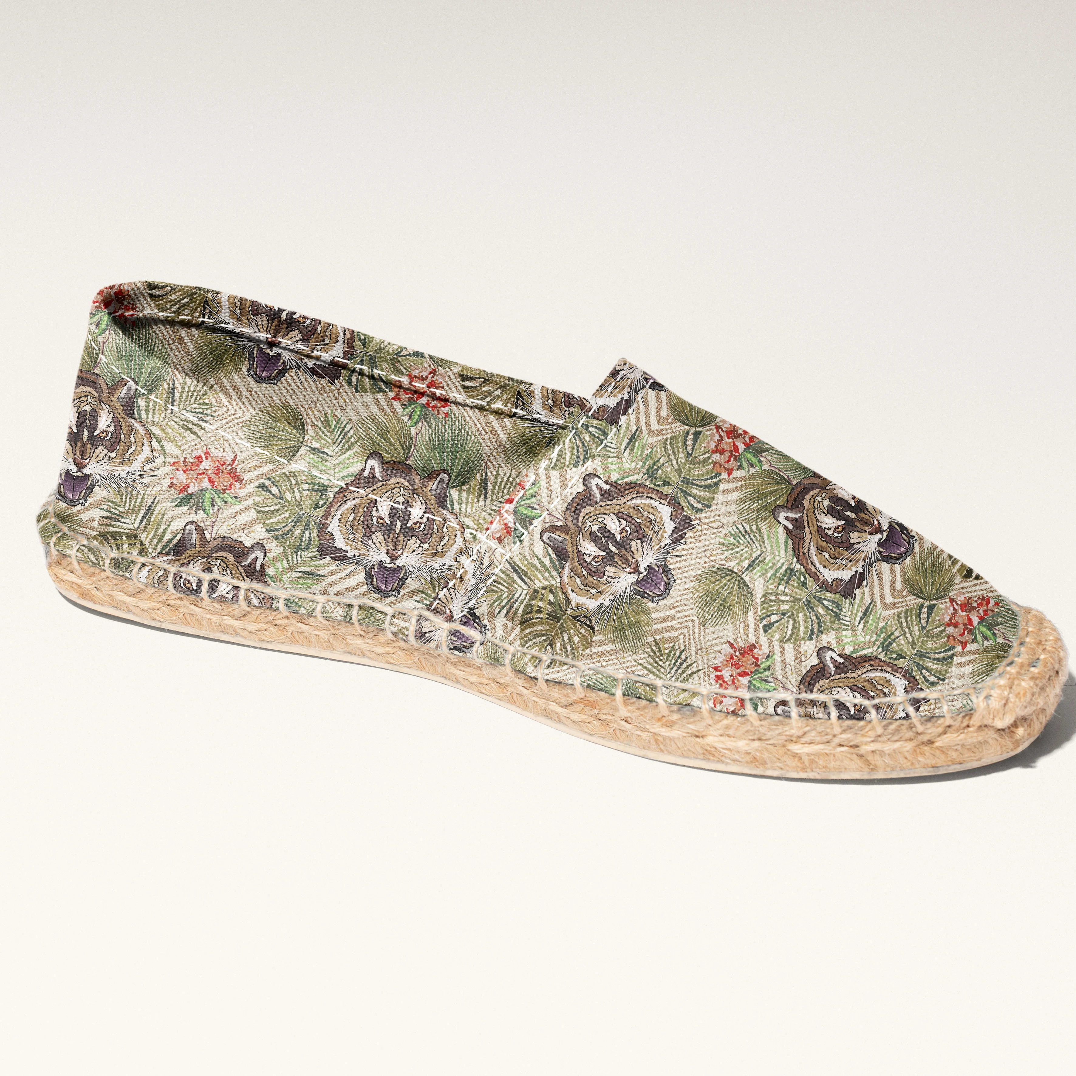 Duck Giraffe Tiger Leopard Tropical Animal Custom Print Canvas Cotton Fabric For Bags Shoes Home Textile