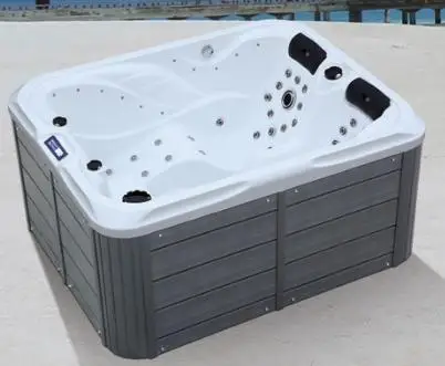 acrylic freestanding bathtub hot tub Modern luxury big size 2 3 person spa hot tub spa massage bathtub with seat