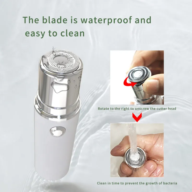 Portable lady body epilator Customized Rechargeable electric shaver for women