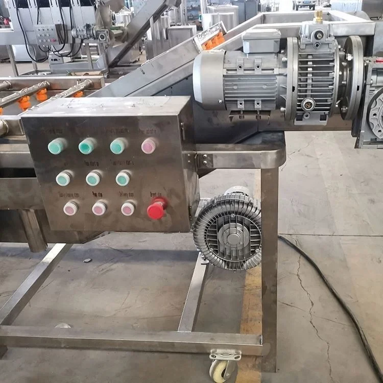 Broad Bean Washing Blanching Processing Line Industrial Air Bubble Cleaning Machine