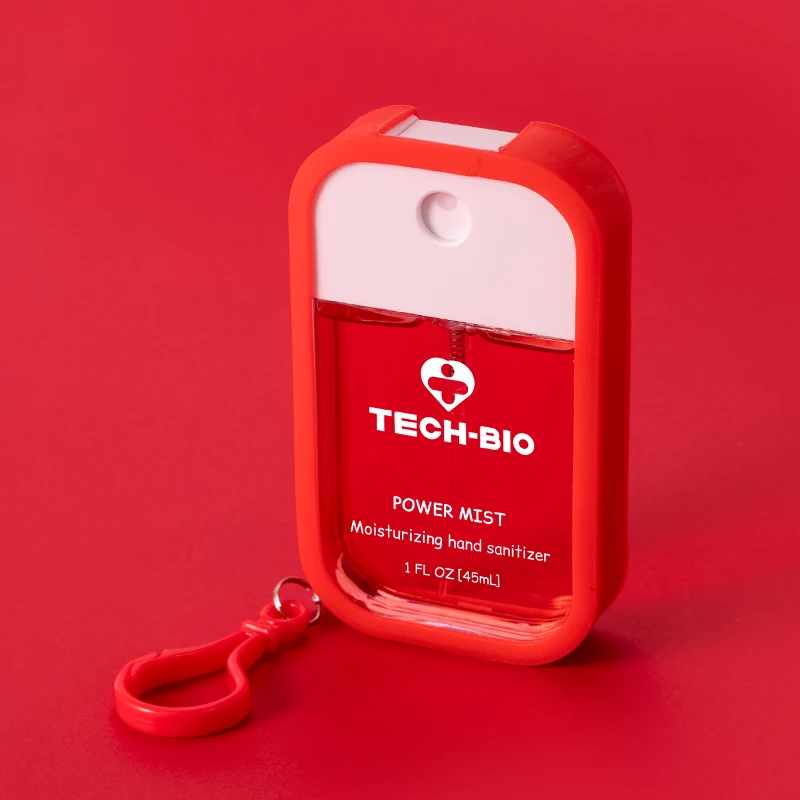 38ml 45ml Pocket sized plastic spray bottle square shape credit card perfume with silica frame