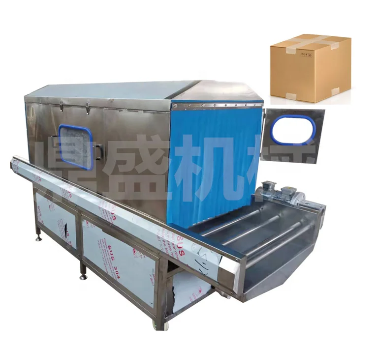 Express sterilization line disinfection machine/cold chain transport carton disinfection/Express box packaging spray sterilizer