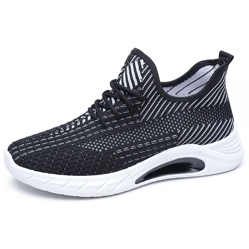 N1119-Women S Casual Shoes Girl Ladies Flat Women Sport Shoes White Running Sneakers New Arrivals Cheap Fashion for Women Black