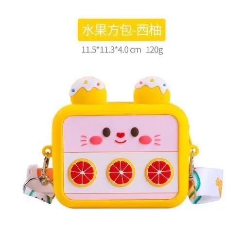 stylish design beach go shopping can hold toys Three-dimensional Silicone Coin Purse