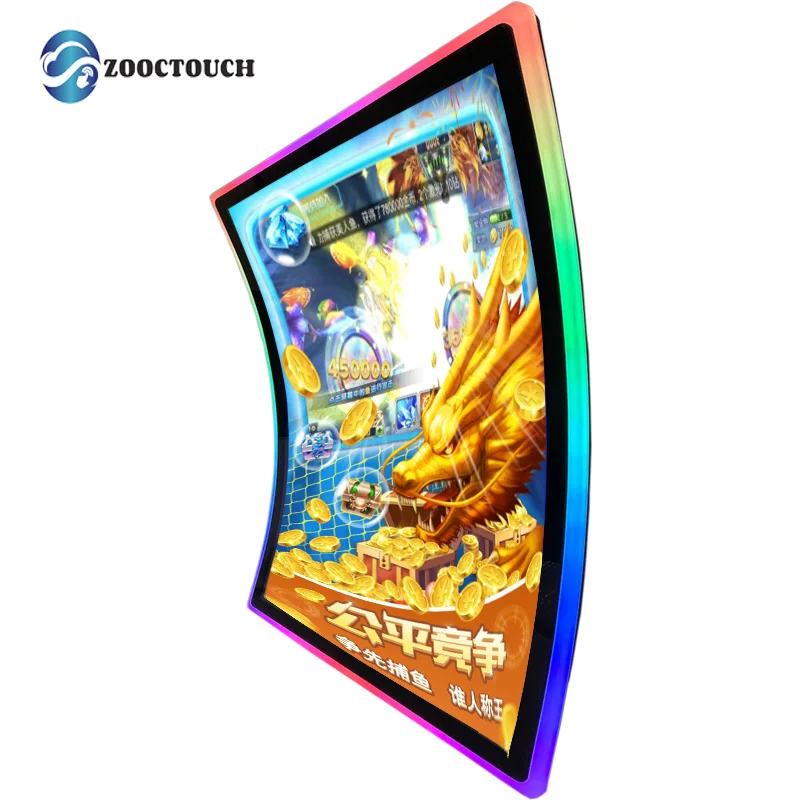 21,5 23,6 32 43 дюймов 10 точек емкостный сенсорный экран плоский/изогнутый игровой сенсорный экран монитор с Rgb подсветкой