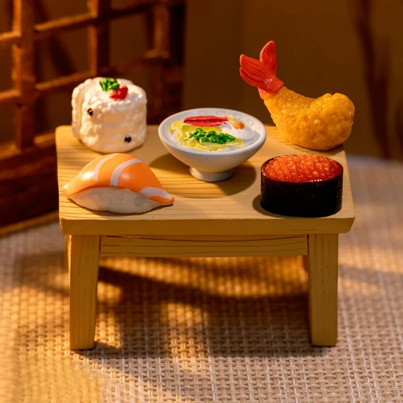 Creative Simulation Japanese Food 3D Miniature Home Decoration DIY Car Small Ornaments