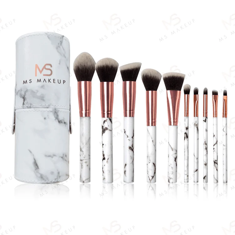 10pcs marble brushes with holder
