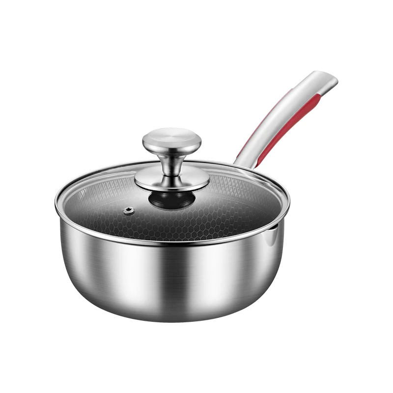 Customized pot Stainless Steel 316 Non-Stick Milk Pan Multifunctional Honeycomb Fryer Pot Snow Pan Cookware Wok Pan