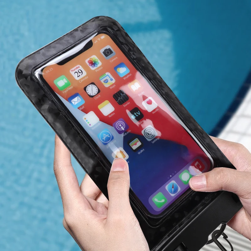 Universal Waterproof Phone Case IPX8 Waterproof Phone Pouch Dry Bag Compatible for iPhone Galaxy Outdoor Bag