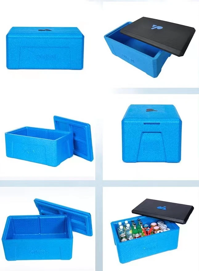 Green Material EPP Catering Fresh Food Cooler Container Restaurant Raw Food Storage Box