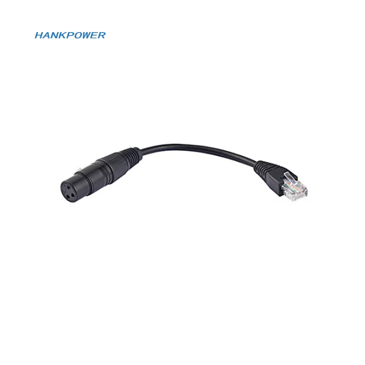 RJ45 Ethernet to 3Pin XLR Male Female Adapter Cable XLR 3 Pin Female Connector To RJ45 Male Network Connector