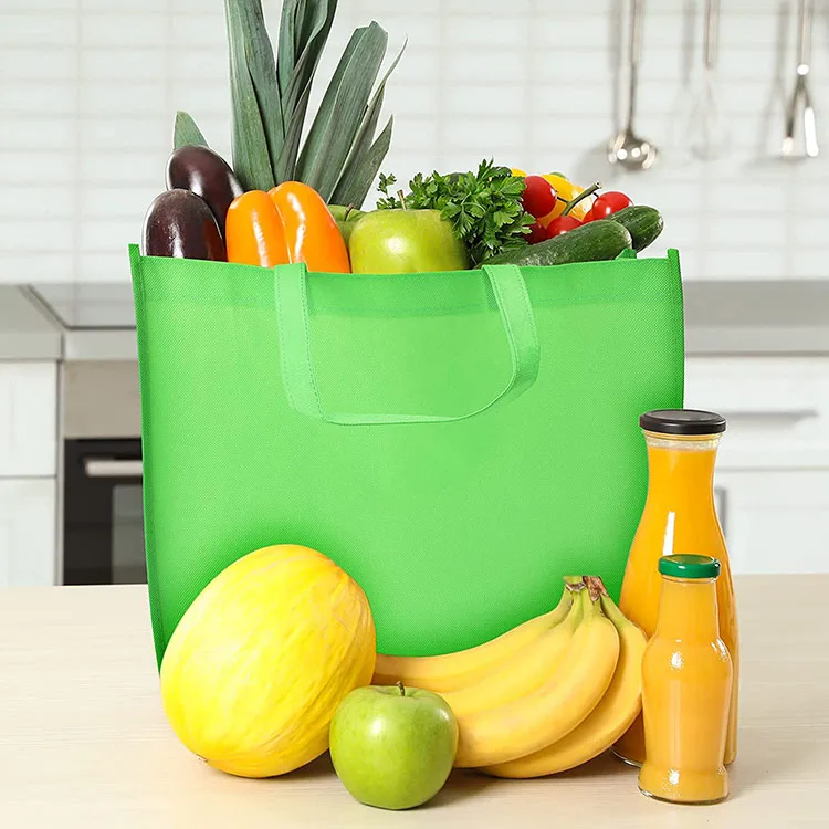 Custom Logo Colorful Large Bags Tote Shopping Bags Promotional Non Woven Fabric