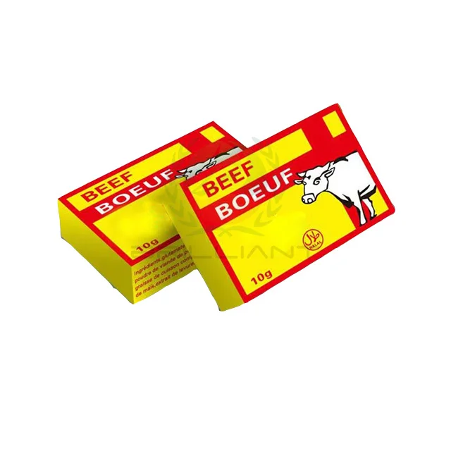 OEM Wholesale 12gx60cubes Poulet Beef Flavor Stock Cube Seasoning Bouillon Cube