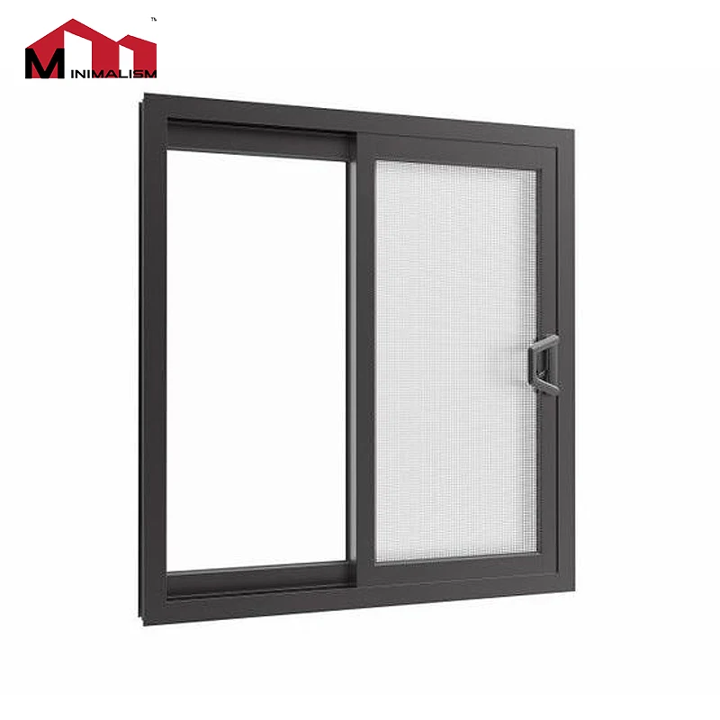 Aluminium Alloy Frame Double Triple Glazed Pane Window and Door with Aluminum Sliding Tempered Laminated Glass