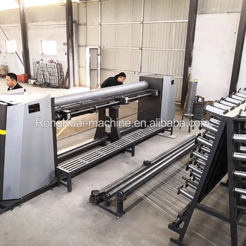 Reverse twist hexagonal wire mesh gabion weaving machine