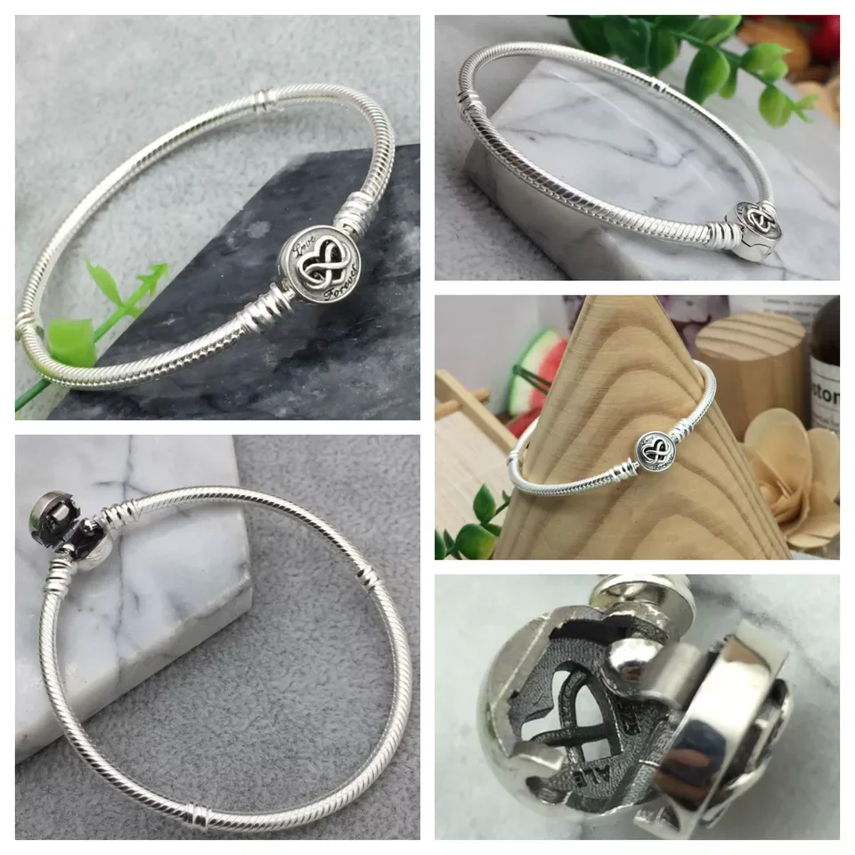 Thailand factory Original LOGO bracelet Charms Pendant Mickey snake pulsera Diy pando rae Bracelet 2024 New Dis ney